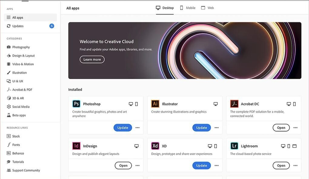 Creative Cloud Student Plan