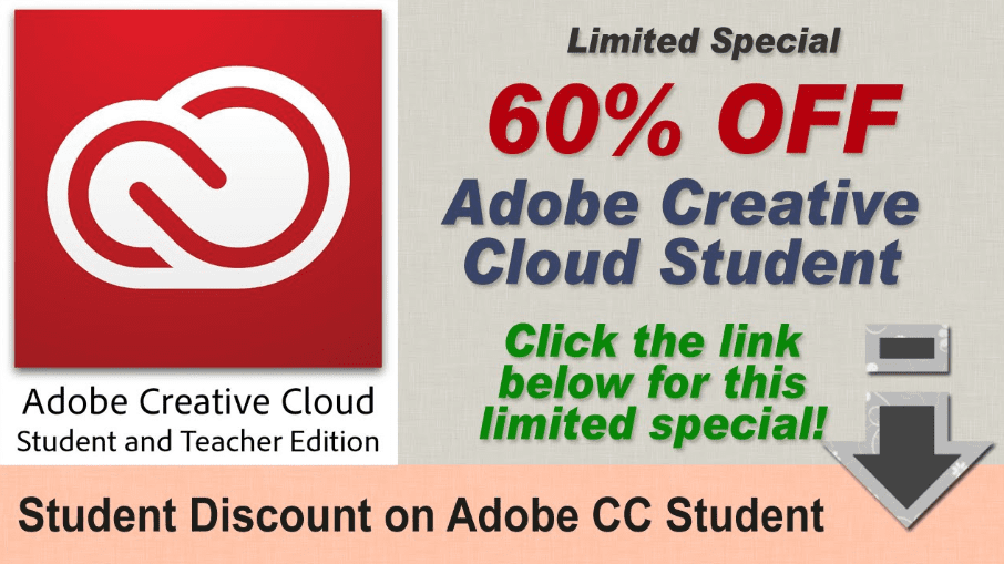 student discount adobe creative cloud